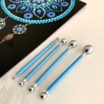 Metal Başlıklı Dot Kalemi 4 lü Set, Farklı Büyüklüklerde Mandala Kalemi
