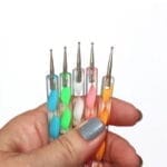Dot Mandala Kalemi Metal Başlıklı 5'li Set