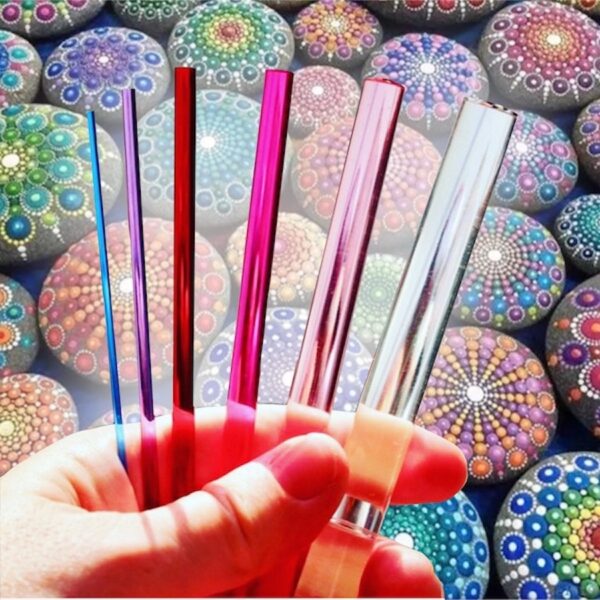 Dot Mandala Çubukları, 8 Boy, Farklı Büyüklüklerde Mandala Kalemi