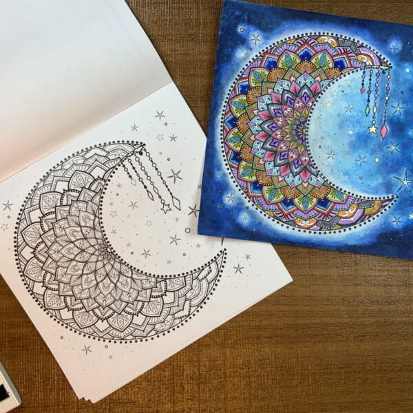 Mandala Boyama Kitabı, Büyük Boy, 32X32 cm