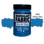 Mandalart Fabric Akrilik Boya Odeon Mavi Strong Effect, 100 cc, Tüm Yüzeyler İçin Güçlü Kapatıcı Etki