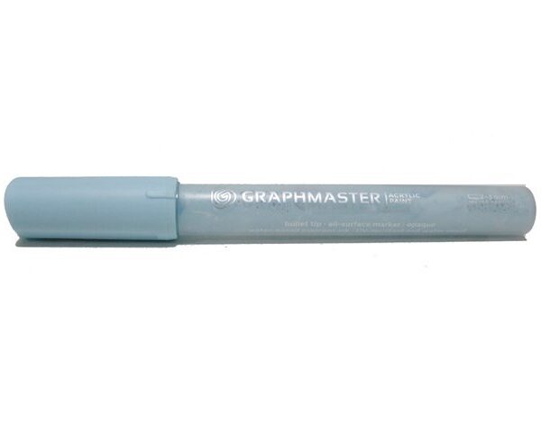 Akrilik Kalem Gök Mavisi, Graphmaster 1 mm, 2-3 mm, 7 mm Uç Seçenekleriyle, Her Zeminde Kullanabileceğiniz Akrilik Kalem