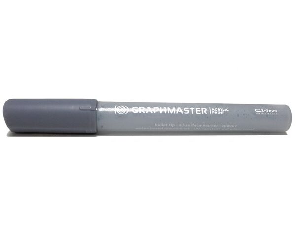 Akrilik Kalem Cool Grey Graphmaster 1 mm, 2-3 mm, 7 mm Uç Seçenekleriyle, Her Zeminde Kullanabileceğiniz Akrilik Kalem