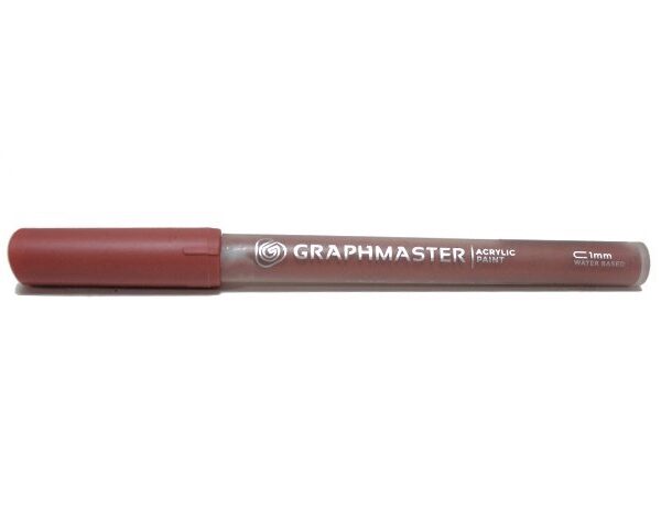 Akrilik Kalem Meşe Rengi, Graphmaster 1 mm, 2-3 mm, 7 mm Uç Seçenekleriyle, Her Zeminde Kullanabileceğiniz Akrilik Kalem