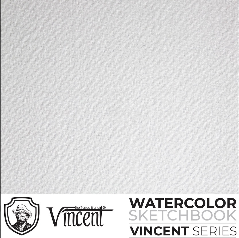 Vincent Daire Sketchbook 300 gr, 10 cm Daire Resim Defteri, 10 Yaprak