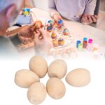 Paskalya Yumurta Ahşap 4'lü Set , 7 cm Boyut, Özel Üretim Ahşaplar