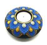 Ahşap Mumluk, 10 cm, Ahşap Ham Boyanabilir Zemin - Görsel 2