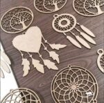 Mandala Ham Ahşap Lazer Kesim, M9206, Boyut Seçenekleriyle