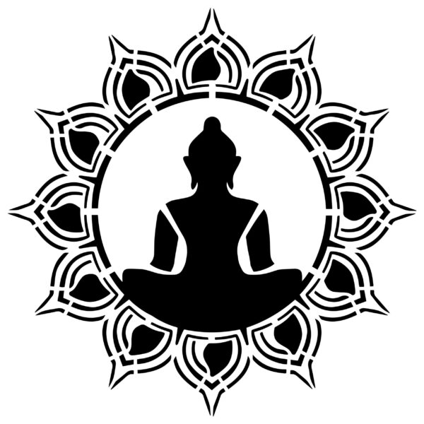 Buda Mandala Şablon, 4 Farklı Boyut Seçeneğiyle
