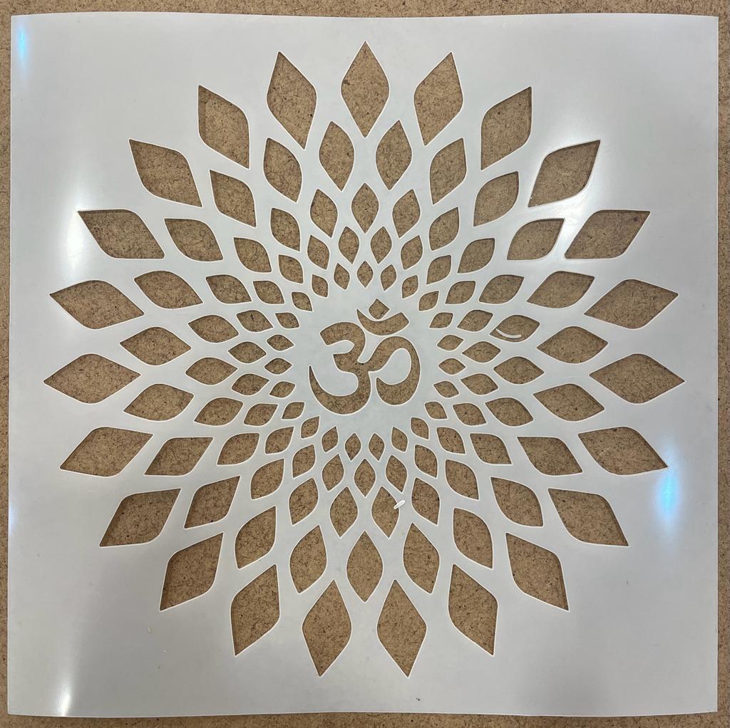 Lotus Mandala Şablonlar, 3 Farklı Boyut, Mandala Şablonları