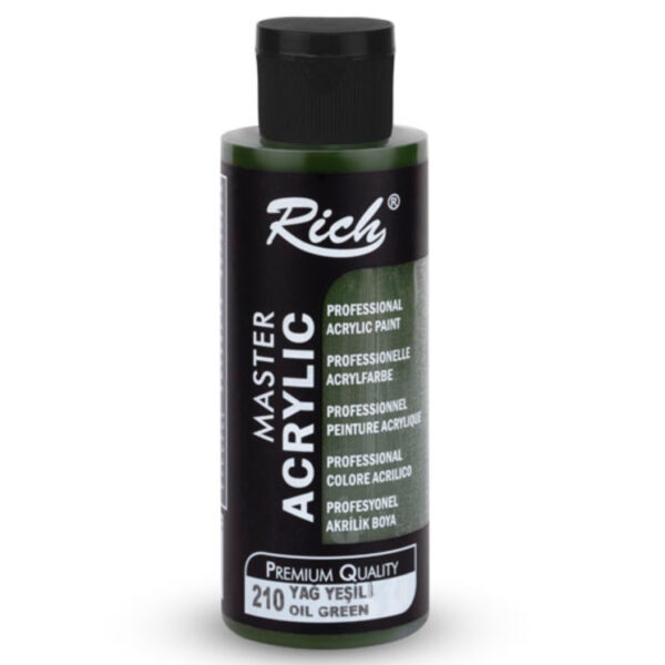 Rich Yağ Yeşili Akrilik Boya, 210 Mastermix, 120 cc