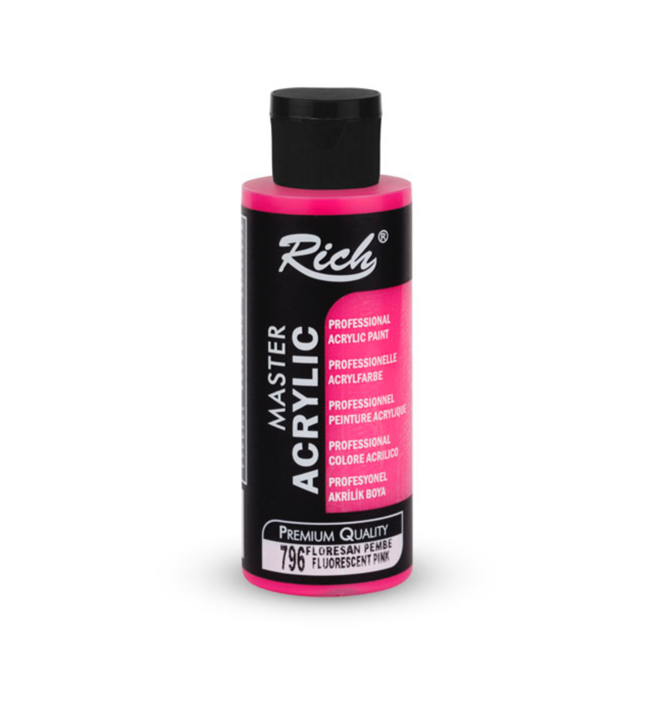 Rich Floresan Pembe Akrilik Boya, 796 Mastermix, 120 cc Rich Floresan Pembe Akrilik Boya, 796 Mastermix, 120 cc