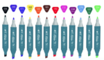 Sketch Marker Çift Taraflı Set, 12'li ,Kutuda - Görsel 2