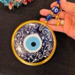 Altın Mandala Nazarlık, 13 cm, El Yapımı Nazar Boncuğu, NZR0004