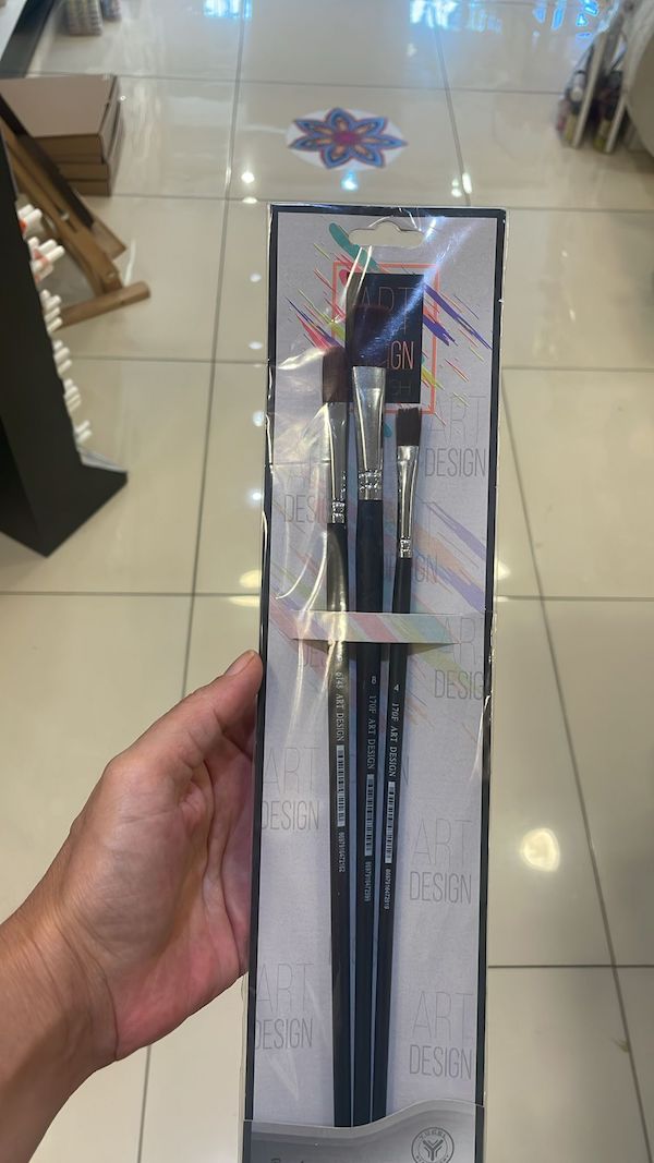Uzun Saplı Detay Fırça Seti, 3'lü Set, Akrilik, Yağlıboya, Suluboyaya Uygun Uzun Saplı Detay Fırça Seti, 3'lü Set, Akrilik, Yağlıboya, Suluboyaya Uygun