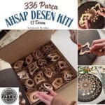 336 Parça Mandala Desen Oluşturma Kiti, Ahşap, Kutusuyla Beraber