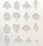 Mandala Şablon Desen Kiti, 45 Parça+15 Desen, Kolaylaştıcı Desen Seti