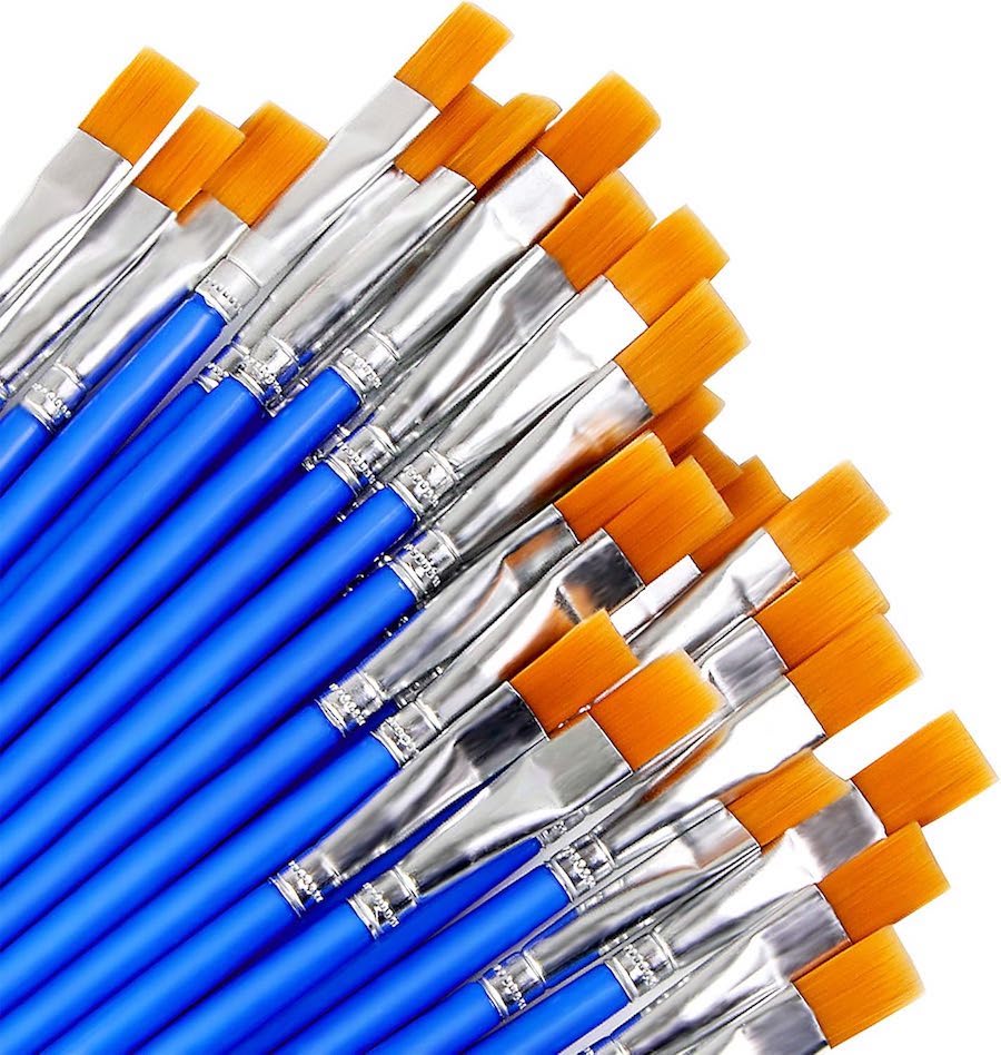 Küt Uçlu Naylon Fırçalar, Hobi Setlerine Uygun