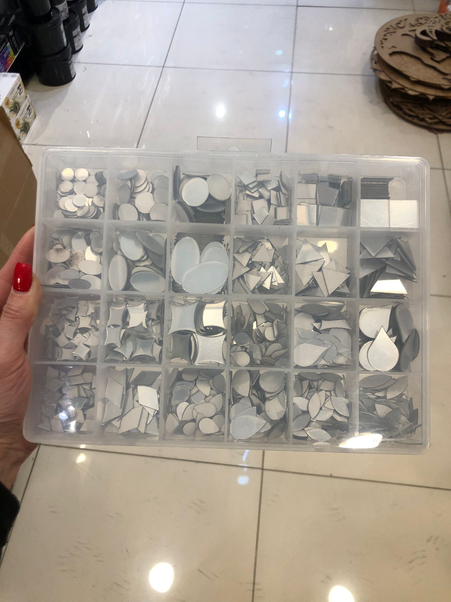 1700 Parça Kendinden Yapışkanlı Pleksi Ayna, Kutusuyla Beraber